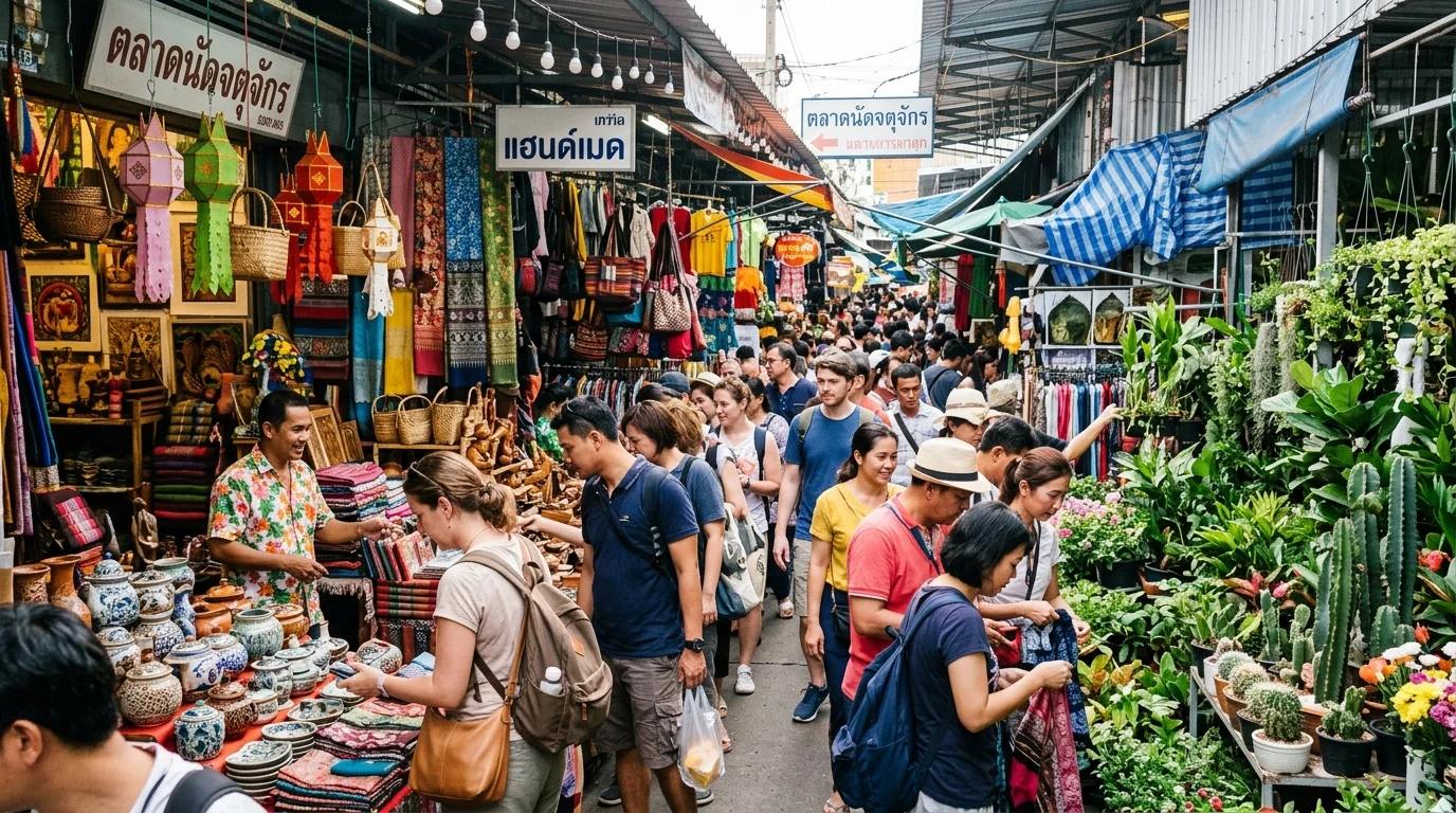 Chatuchak Market Stalls Bangkok